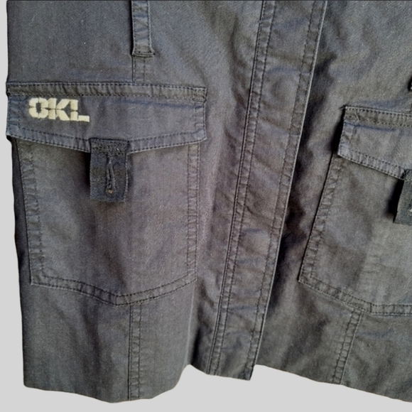 OAKLEY Black Military Cotton Canvas Cargo Jacket M VINTAGE 08 Utility Industrial - Picture 9 of 14